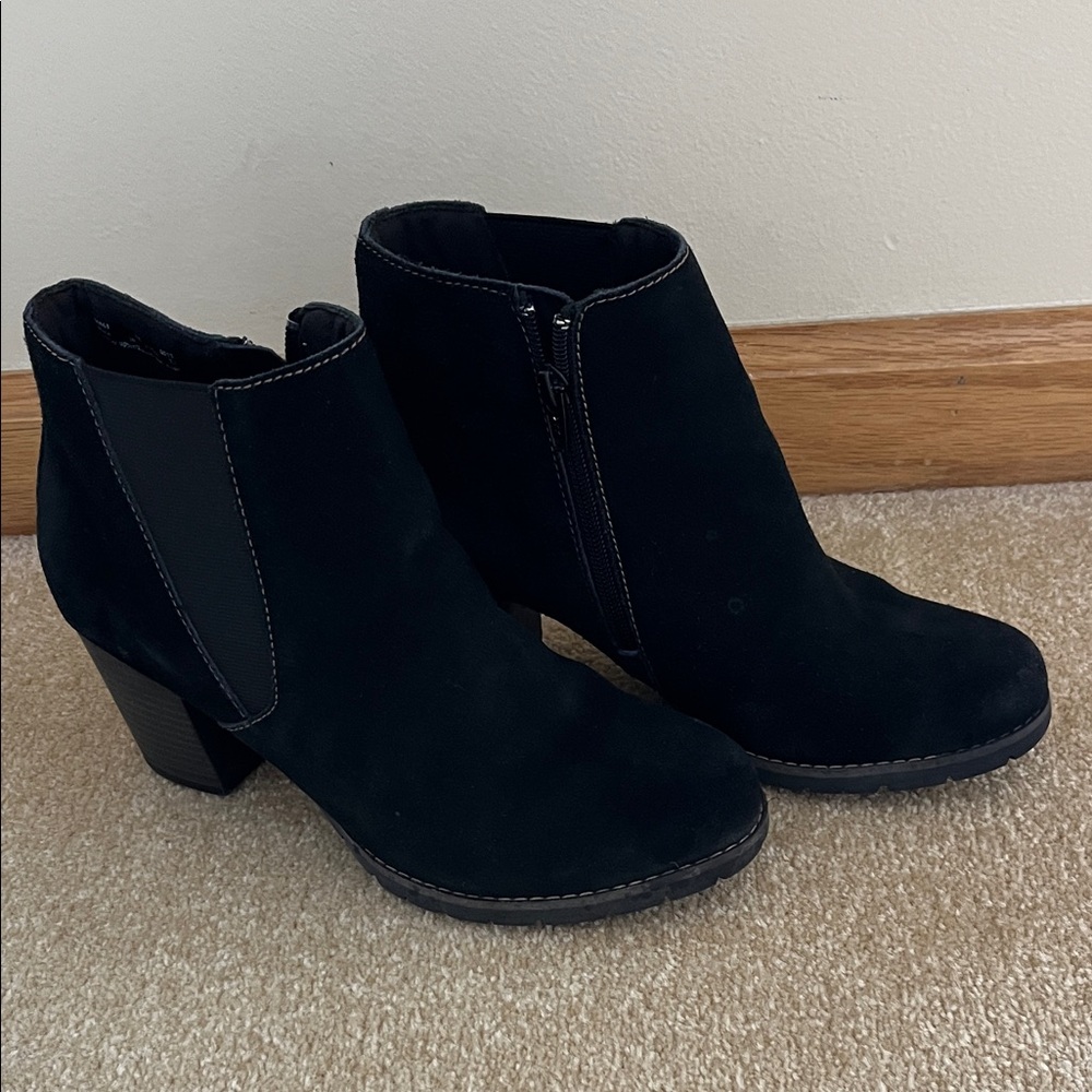 Clarks Black Ankle Booties